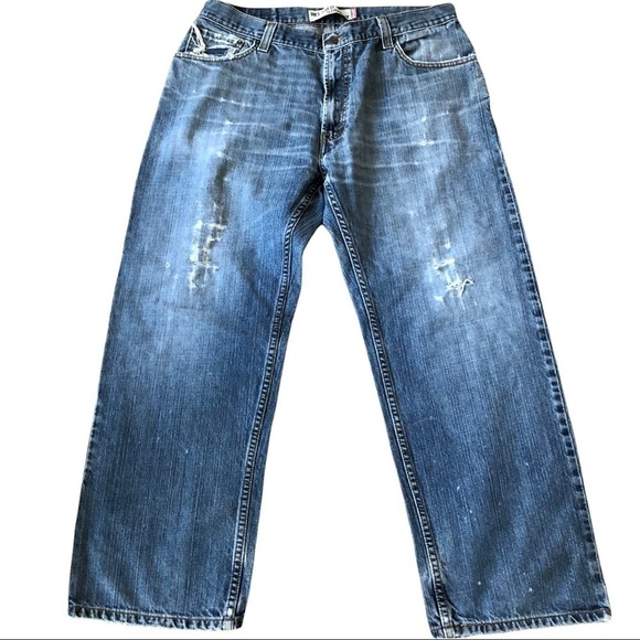 LEVI’S relaxed straight 559 loved distressed men’s jean size 36x30 - Picture 1 of 9
